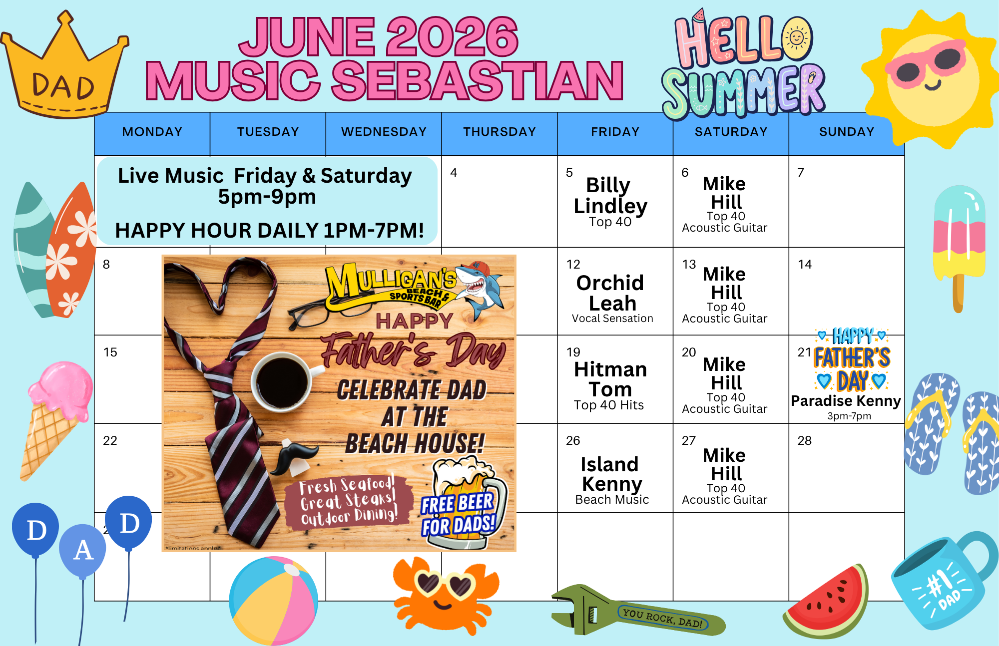 JUNE ENTERTAINMENT CALENDARS (2)