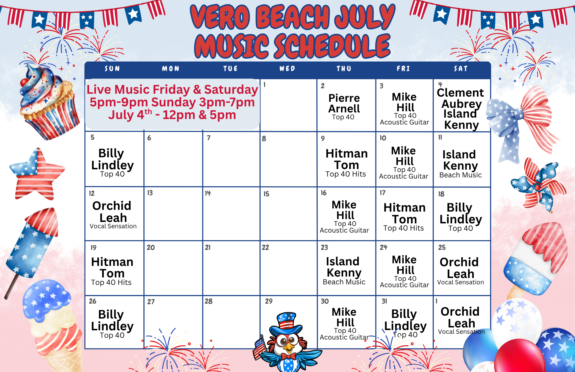 JULY ENTERTAINMENT CALENDARS (2)